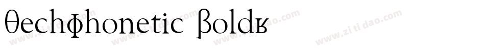 TechPhonetic Bold字体转换